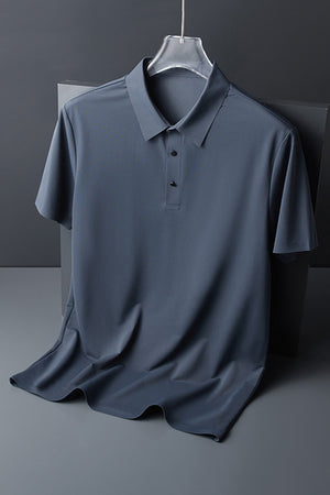 Men's Black Classic Short Sleeves Casual Polo Shirt