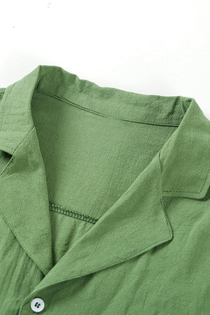Men's Short Sleeve Button Down Summer Shirt