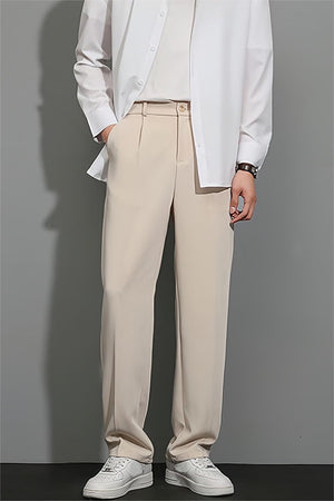 Men's Apricot Relaxed Fit Straight Leg Pant