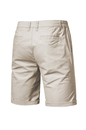 Men's Khaki Regular Fit Casual Shorts