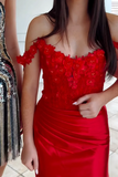 Off the Shoulder Black Corset Tight Homecoming Dress with Appliques