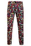 Men's Colorful Christmas Printed Black 3-Piece Party Suits