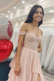 Sparky Blush A Line Tiered Prom Dress