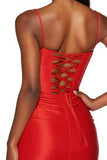 Orange Bodycon Spaghetti Straps Mini Homecoming Dress