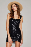 Sparkly Black Bodycon Short Homecoming Dress