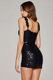 Sparkly Black Bodycon Short Homecoming Dress