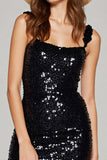 Sparkly Black Bodycon Short Homecoming Dress