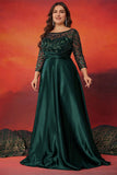 Sparkly A Line Black Plus Size Mother Of The Bride Dress