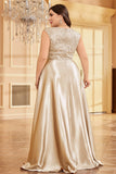 Blush Pink A Line V Neck Satin Mother Of The Bride Dress
