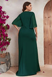 Black Simple Sheath Chiffon Mother Of The Bride Dress
