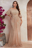 Sparkly Off The Shoulder Black Mermaid Mother Of The Bride Dress
