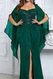 Black Sheath Sequins Flutter Sleeves Mother Of Bride Dress