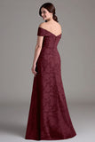 Eucalyptus A Line Off The Shoulder Ruched Maxi Dress