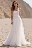 Strapless Ivory A Line Long Wedding Dress
