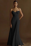 Strapless Ivory A Line Ruched Engagement Dress
