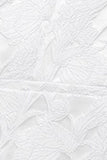 Men's White Jacquard Shawl Lapel Single Breasted 3 Pieces Prom Suits