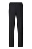 Black Peaked Lapel Beaded 3 Pieces Men's Wedding Suits