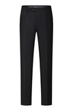 Black Peaked Lapel Beaded 3 Pieces Men's Wedding Suits