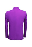 Purple 2 Piece Men's Jacquard Homecoming Suits