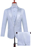 2 Piece Black Men's Peak Lapel Single Breasted Homecoming Suits