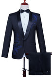 White 2 Piece Men's Shawl Lapel Homecoming Suits