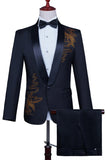 White 2 Piece Men's Shawl Lapel Homecoming Suits