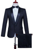 White 2 Piece Men's Shawl Lapel Homecoming Suits