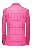 Peak Lapel Pink 2 Piece Slim Fit Men's Homecoming Suits