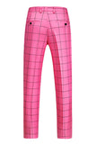 Peak Lapel Pink 2 Piece Slim Fit Men's Homecoming Suits