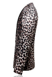 Leopard 2 Piece Slim Fit Peak Lapel Single Breasted Men's Homecoming Suits