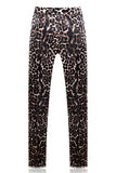 Leopard 2 Piece Slim Fit Peak Lapel Single Breasted Men's Homecoming Suits