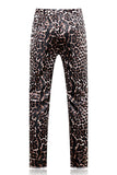 Leopard 2 Piece Slim Fit Peak Lapel Single Breasted Men's Homecoming Suits