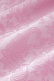 Pink Jacquard Peak Lapel 3 Piece Slim Fit Men's Homecoming Suits