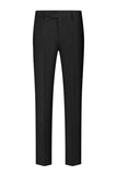 3 Piece Peak Lapel Single Breasted Slim Fit Black Beaded Men's Homecoming Suits