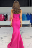 Fuchsia Mermaid Sweetheart Long Prom Dress