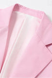 Blush Notched Lapel Single Breasted Men's Blazer