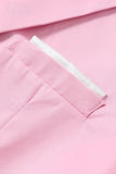 Blush Notched Lapel Single Breasted Men's Blazer