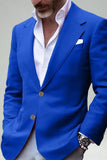 Blush Notched Lapel Single Breasted Men's Blazer