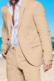 Champagne 2 Piece Single Breasted Men's Suits