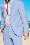 Champagne 2 Piece Single Breasted Men's Suits