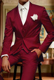 White Peak Lapel 3 Piece Men's Prom Suits