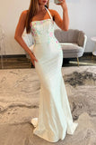 Sparkly Blush Appliques Halter Mermaid Prom Dress with Beading