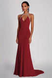 Sheath Pink Halter Beaded Long Chiffon Formal Dress