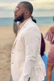 Ivory Notched Lapel 2 Pieces Men's Prom Suits