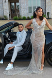 Notched Lapel 2 Pieces Light Grey Prom Suits