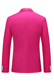 Hot Pink Double Breasted 2 Piece Men's Suits