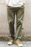 Men's Army Green Relaxed Fit Elastic Waist Cargo Pant