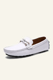 White Slip-on Men's Casual Shoes