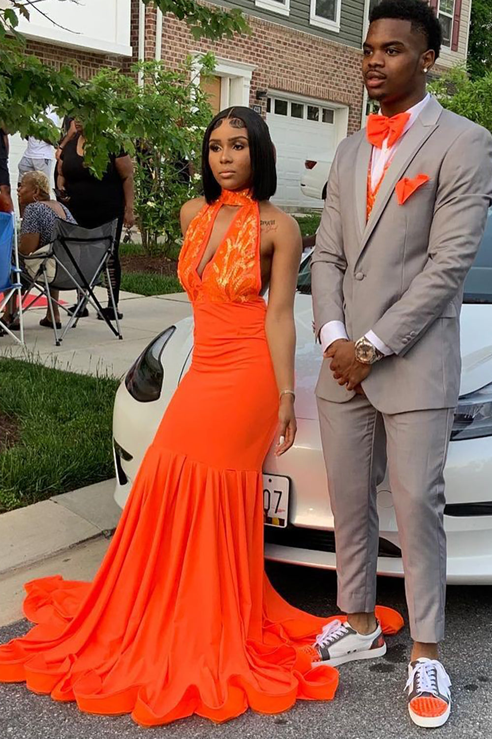 LVNES Men's Grey 2-Piece Prom Suits Notched Lapel One Button Party Tuxedos Lvnes LVNES Men's Grey 2-Piece Prom Suits Notched Lapel One Button Party Tuxedos Lvnes